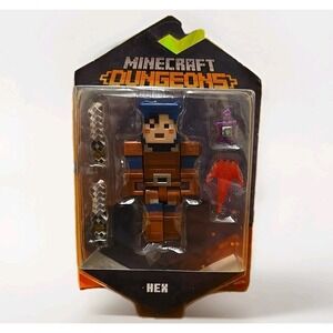NEW Mattel Minecraft Dungeons HEX 3.25" Action Figure Set‎ With Accessories